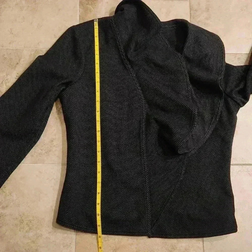 Calvin Klein Open Ruffle Front Blazer - Picture 7 of 8